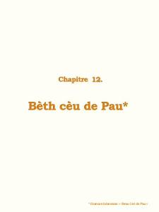 Chapitre 12 : Bèth cèu de PAU